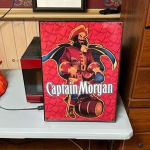Captain Morgan Bar Sign Lit